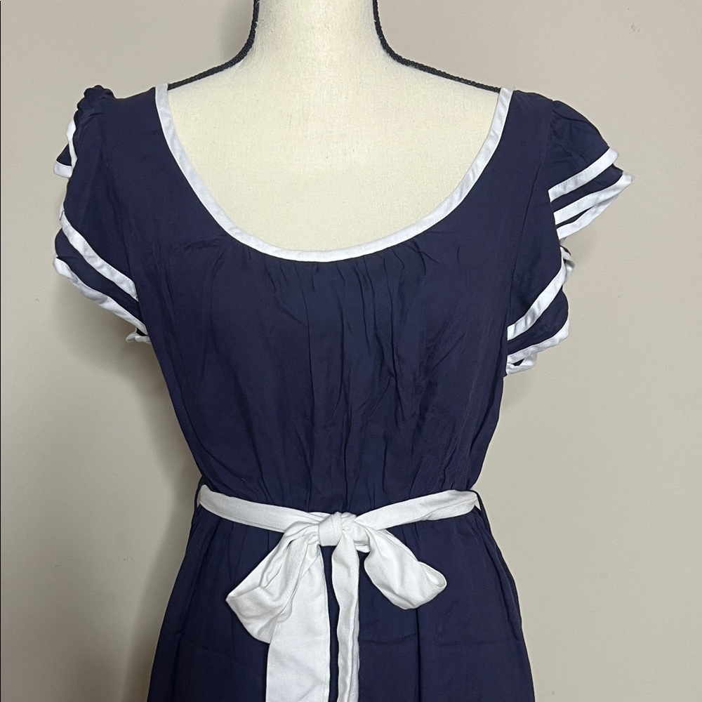 Forever 21 Navy and White Dress - Picture 3 of 12